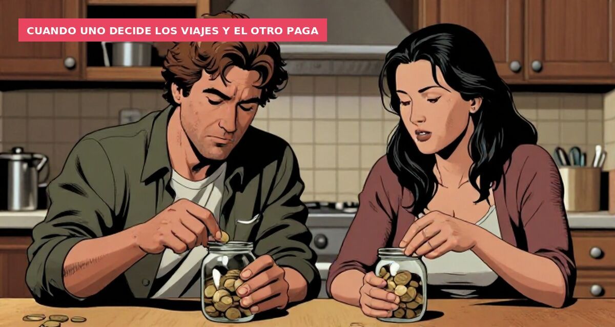 Cuando uno decide los viajes y el otro paga