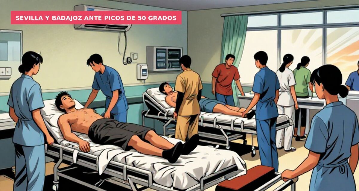 Sevilla y Badajoz ante picos de 50 grados