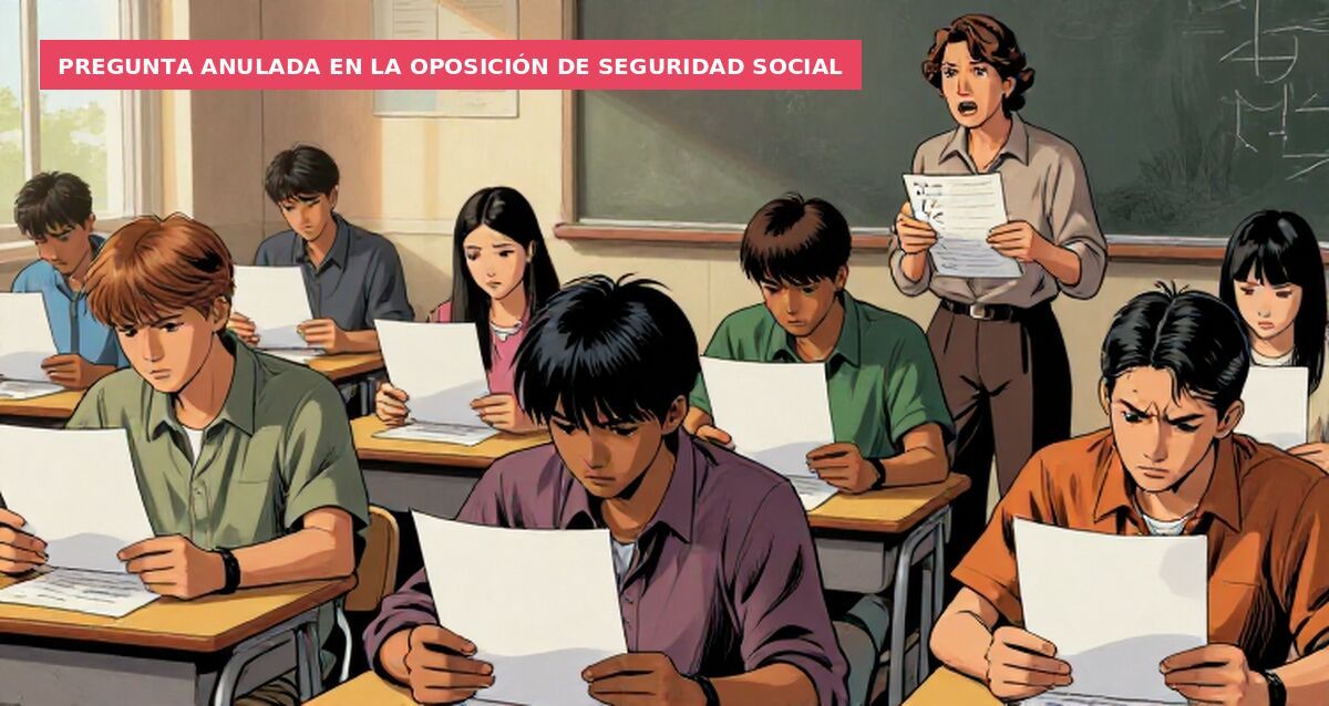 Pregunta anulada en la oposición de Seguridad Social
