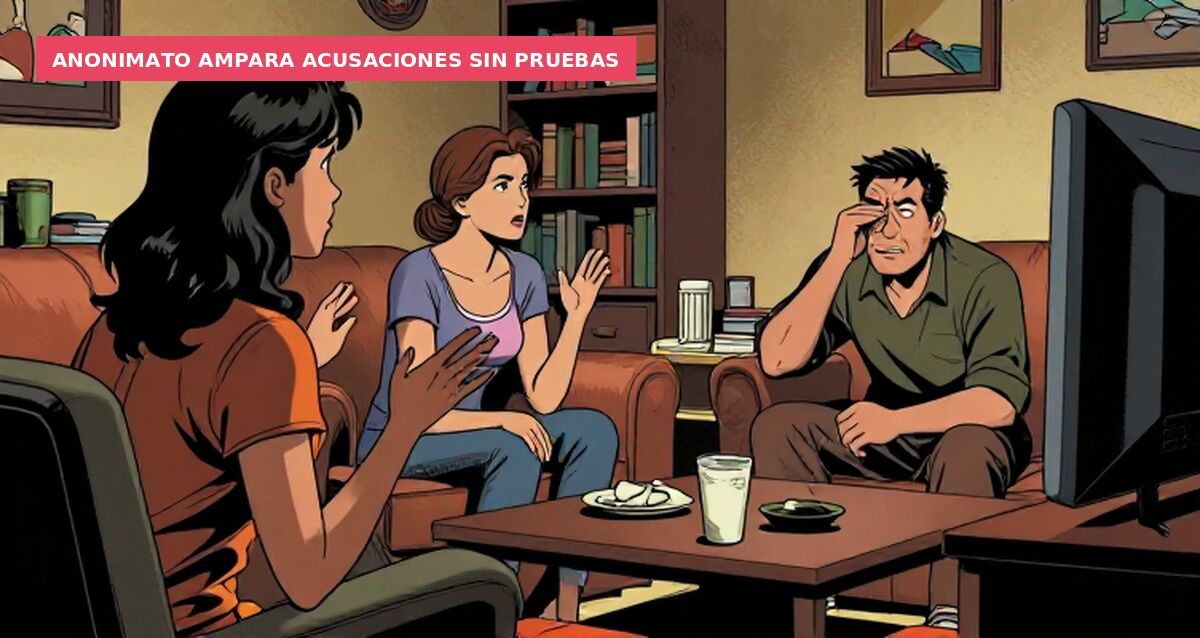 Anonimato ampara acusaciones sin pruebas