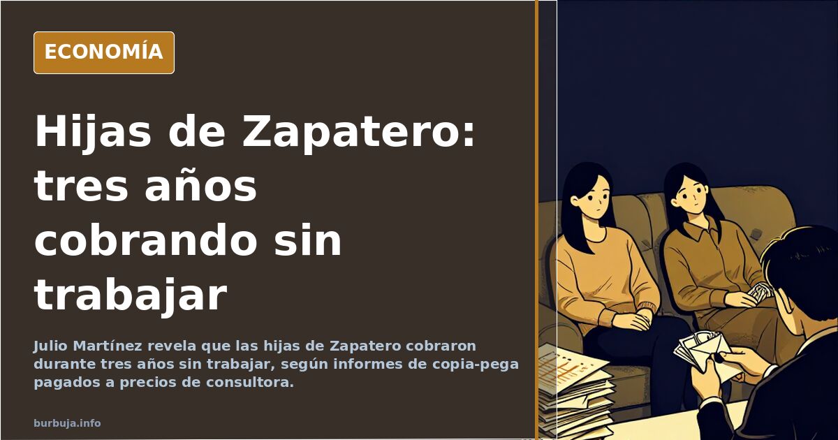 Hijas de Zapatero: tres años cobrando sin trabajar