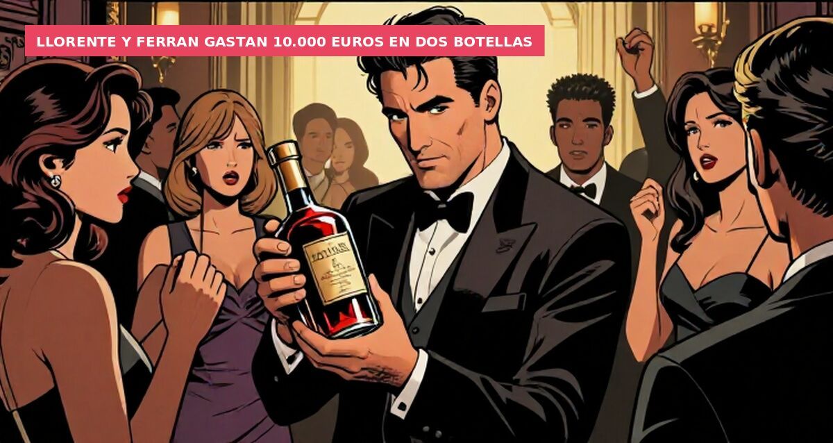 Llorente y Ferran gastan 10.000 euros en dos botellas