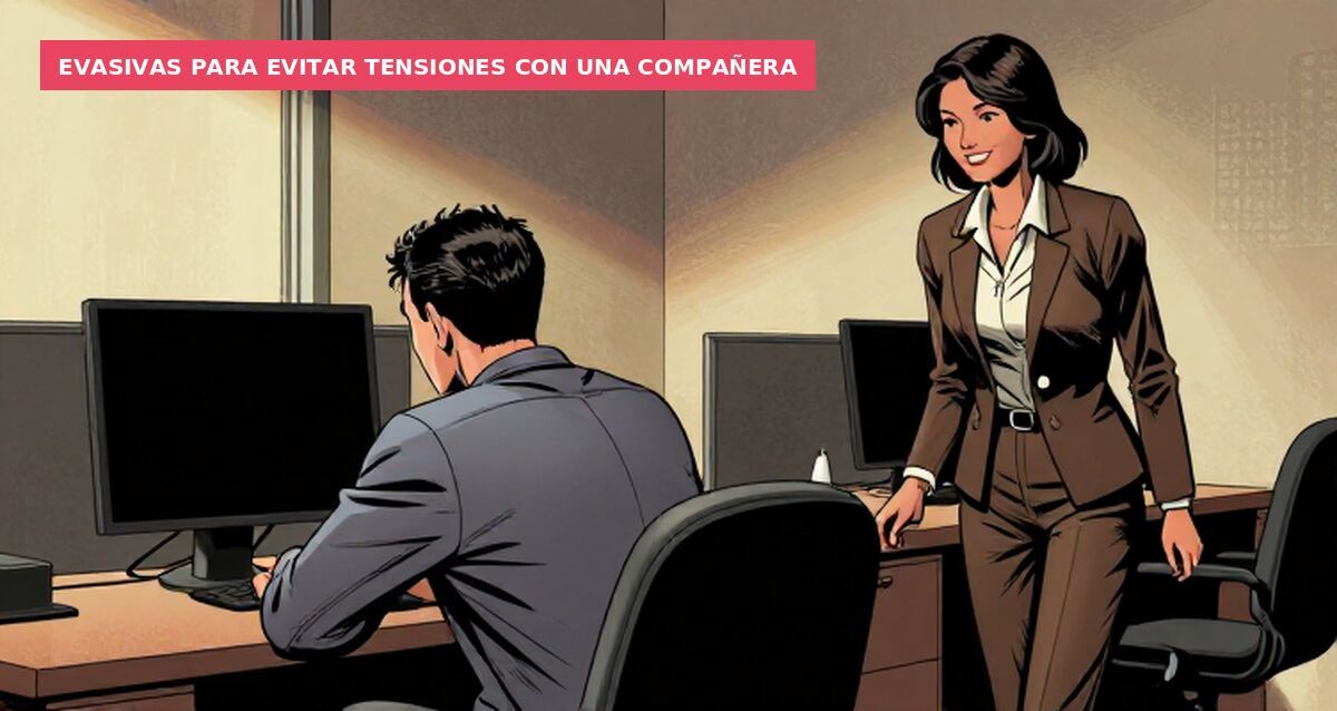 Evasivas para evitar tensiones con una compañera