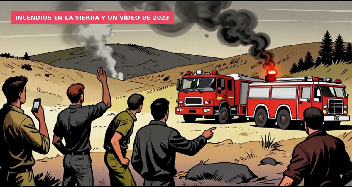 Incendios en la sierra y un vídeo de 2023