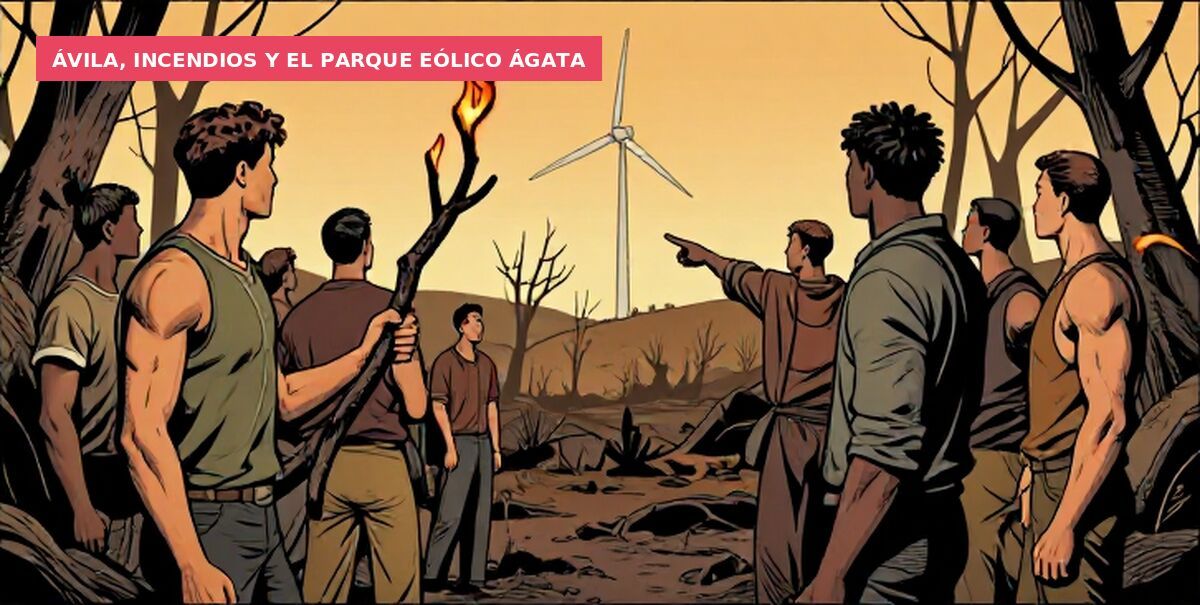 Ávila, incendios y el parque eólico Ágata