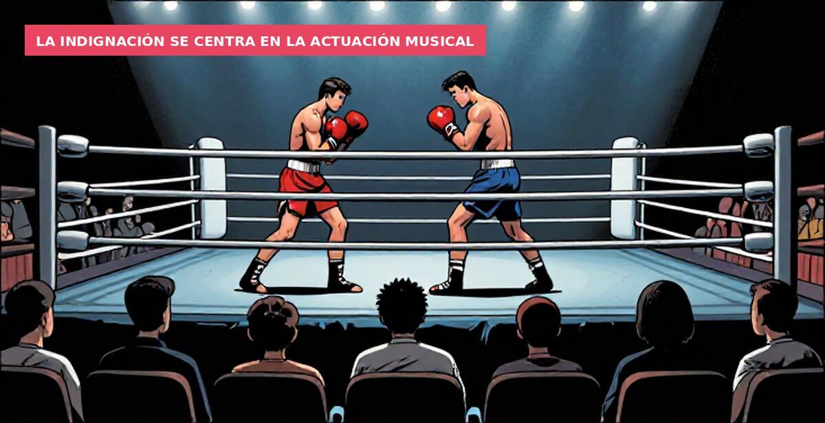 La indignación se centra en la actuación musical