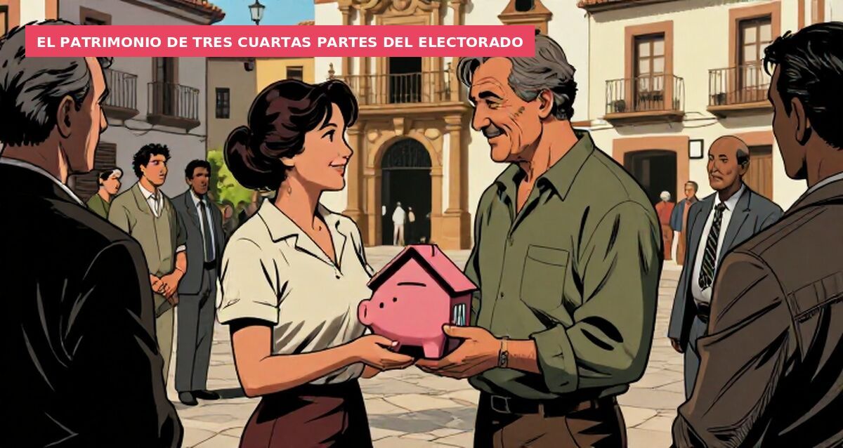 El patrimonio de tres cuartas partes del electorado