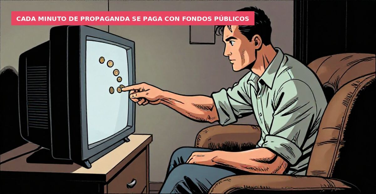 Cada minuto de propaganda se paga con fondos públicos