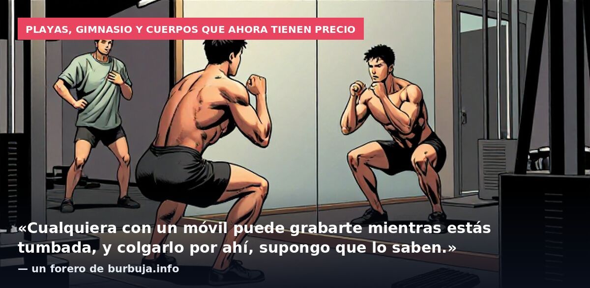 Playas, gimnasio y cuerpos que ahora tienen precio: «Cualquiera con un móvil puede grabarte mientras estás tumbada, y colgarlo por ahí, supongo que lo saben.» — un forero de burbuja.info
