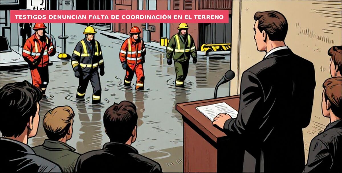 Testigos denuncian falta de coordinación en el terreno