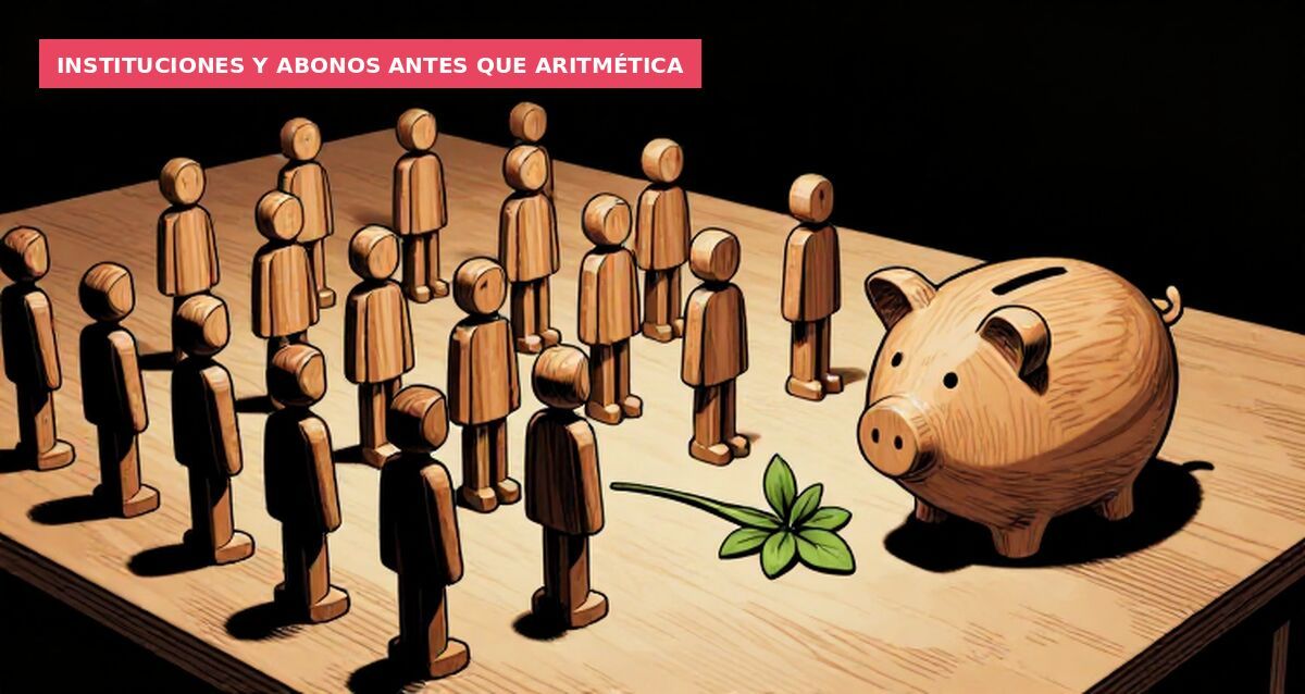 Instituciones y abonos antes que aritmética