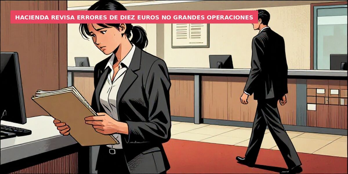 Hacienda revisa errores de diez euros no grandes operaciones