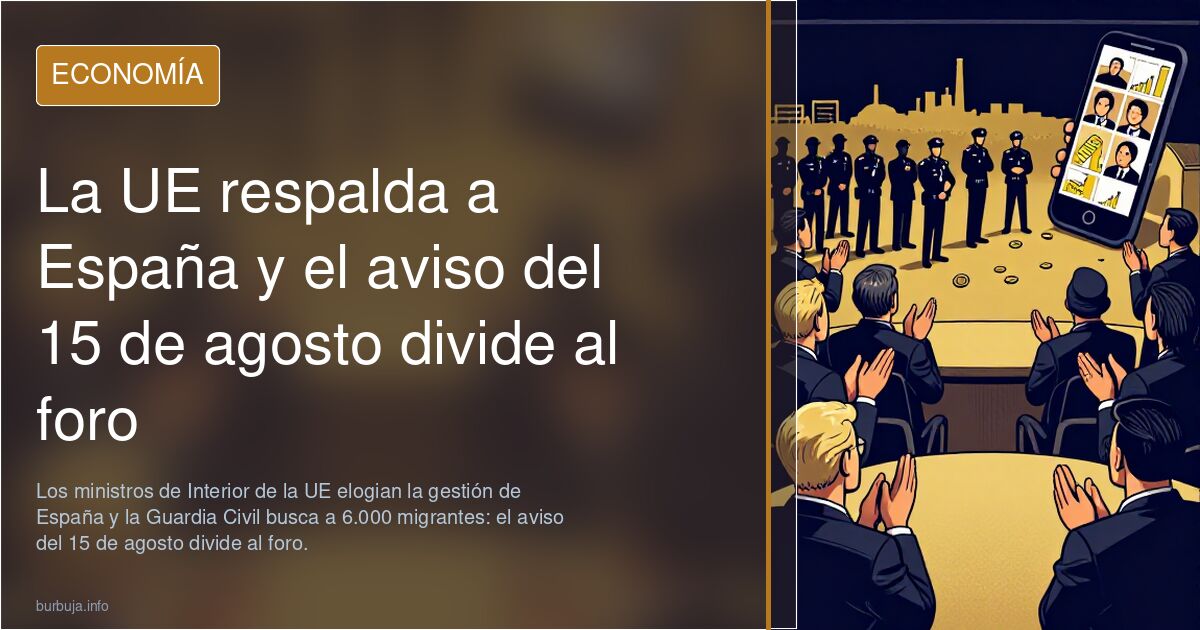 La UE respalda a España y el aviso del 15 de agosto divide al foro
