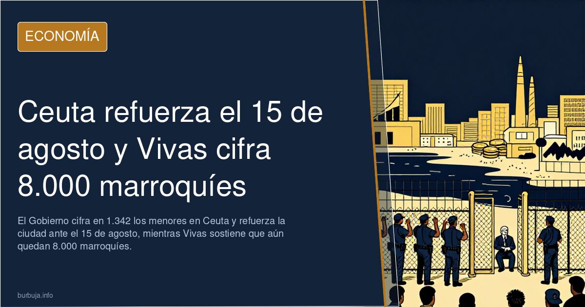 Ceuta refuerza el 15 de agosto y Vivas cifra 8.000 marroquíes