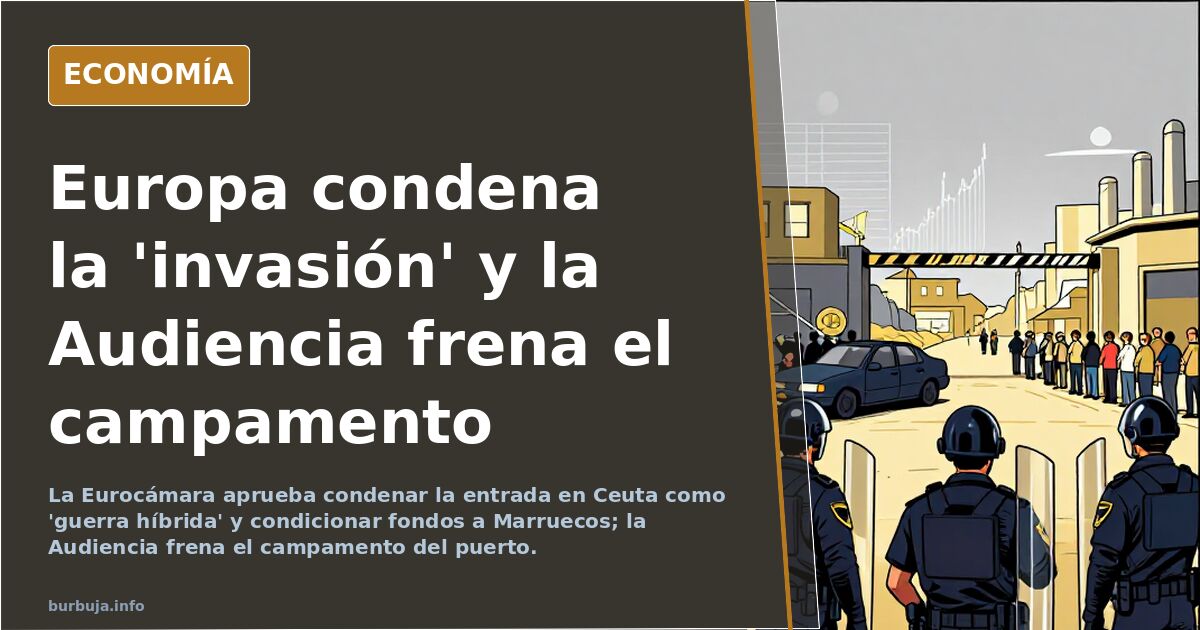 Europa condena la 'invasión' y la Audiencia frena el campamento