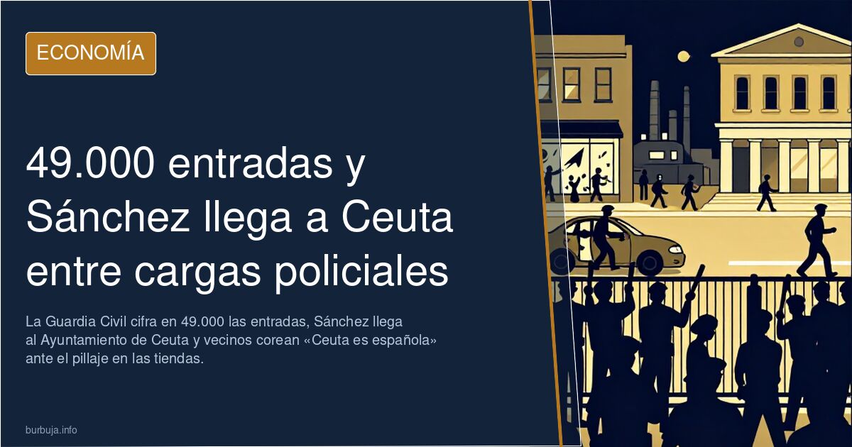 49.000 entradas y Sánchez llega a Ceuta entre cargas policiales