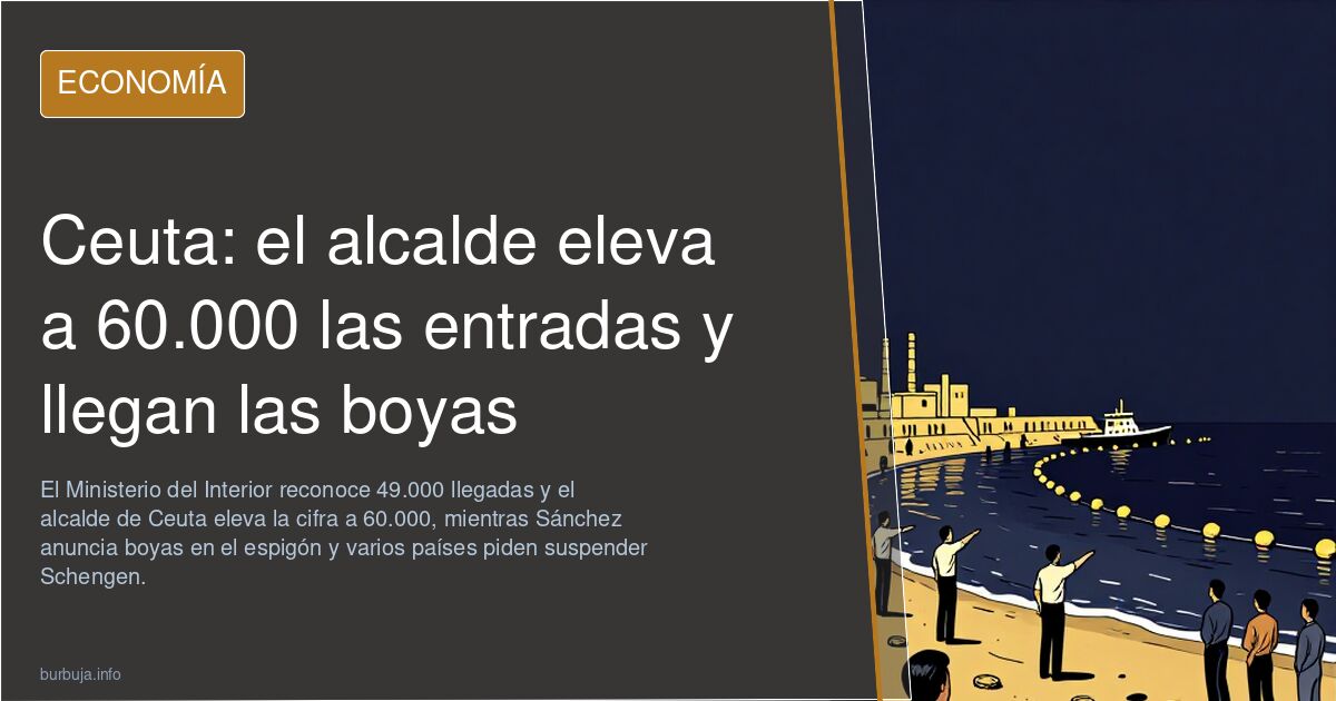 Ceuta: el alcalde eleva a 60.000 las entradas y llegan las boyas