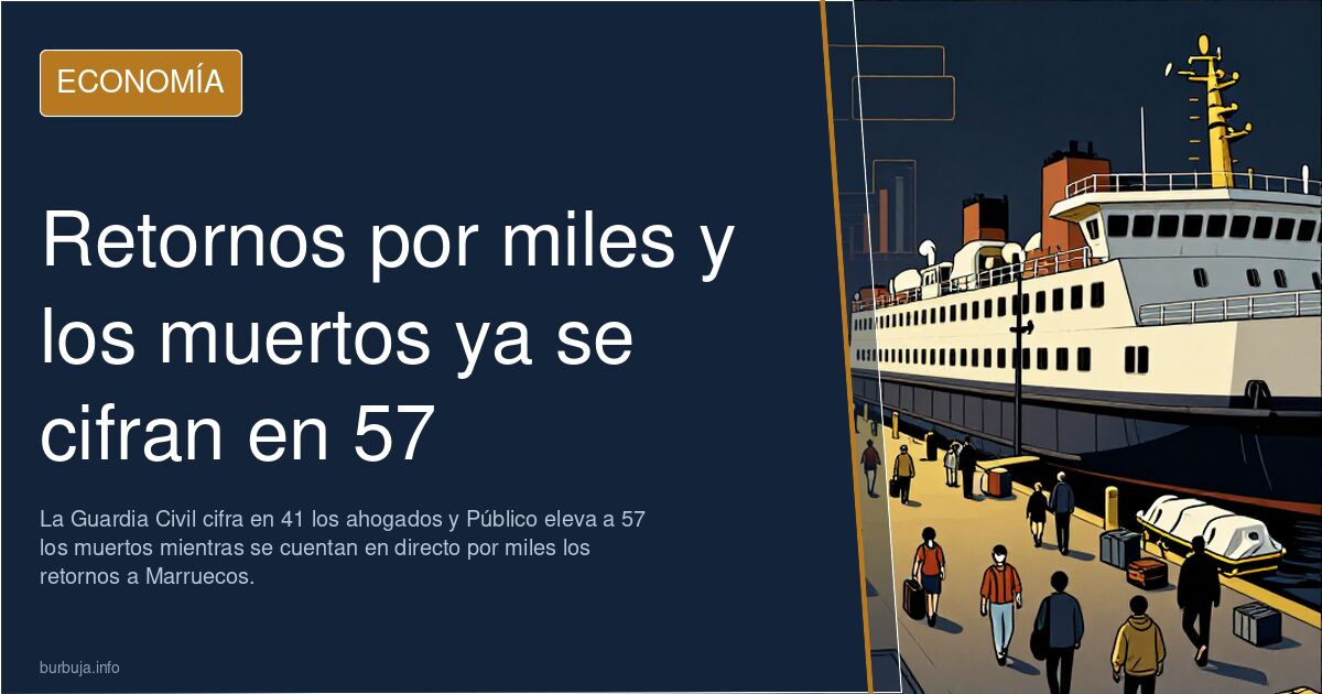 Retornos por miles y los muertos ya se cifran en 57