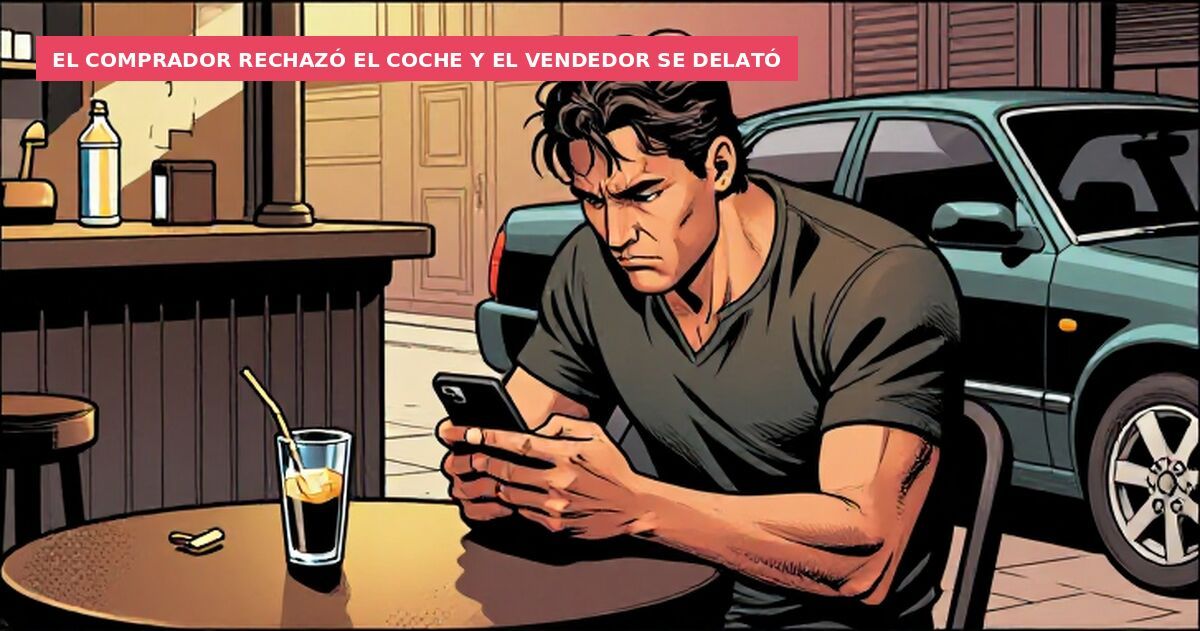 El comprador rechazó el coche y el vendedor se delató