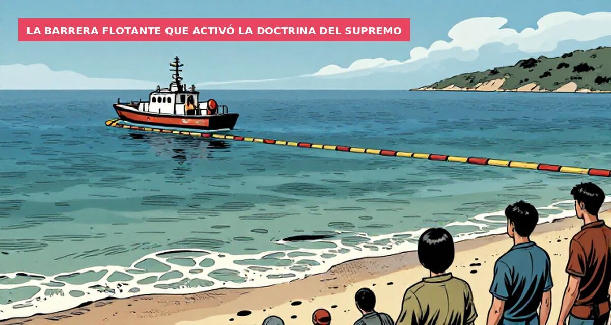 La barrera flotante que activó la doctrina del Supremo