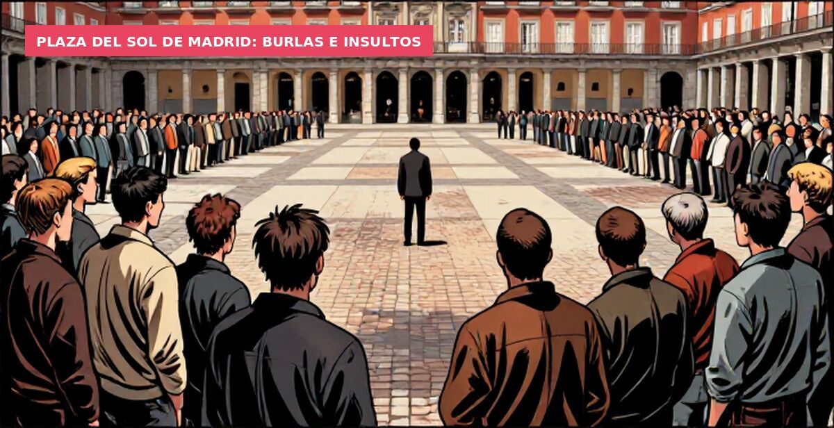 Plaza del Sol de Madrid: burlas e insultos