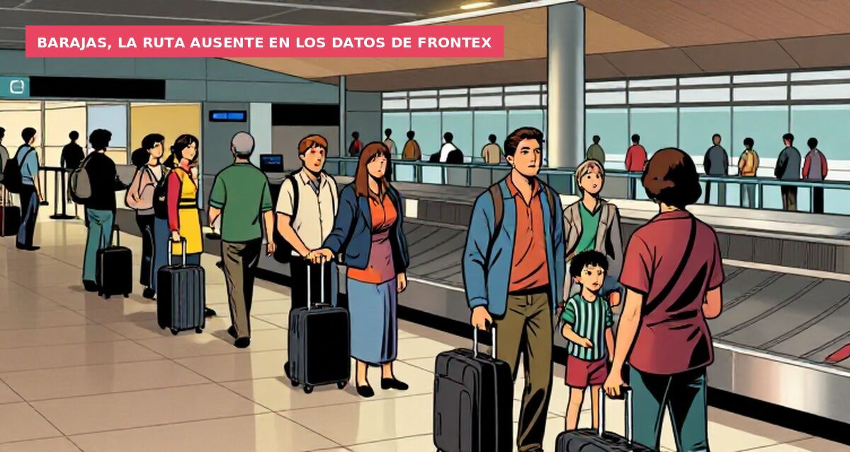 Barajas, la ruta ausente en los datos de Frontex