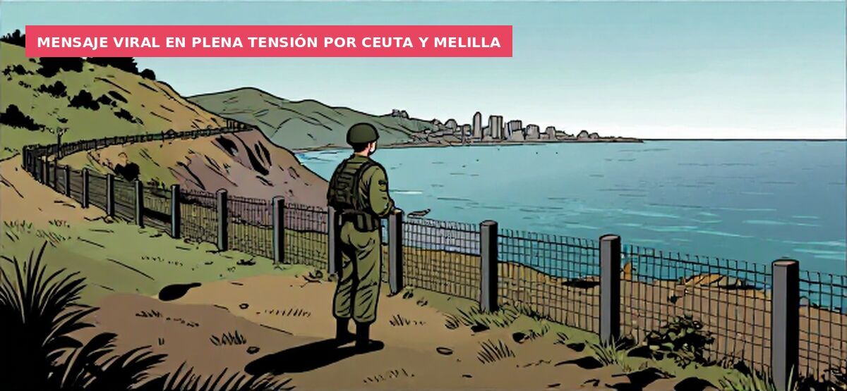 Mensaje viral en plena tensión por Ceuta y Melilla