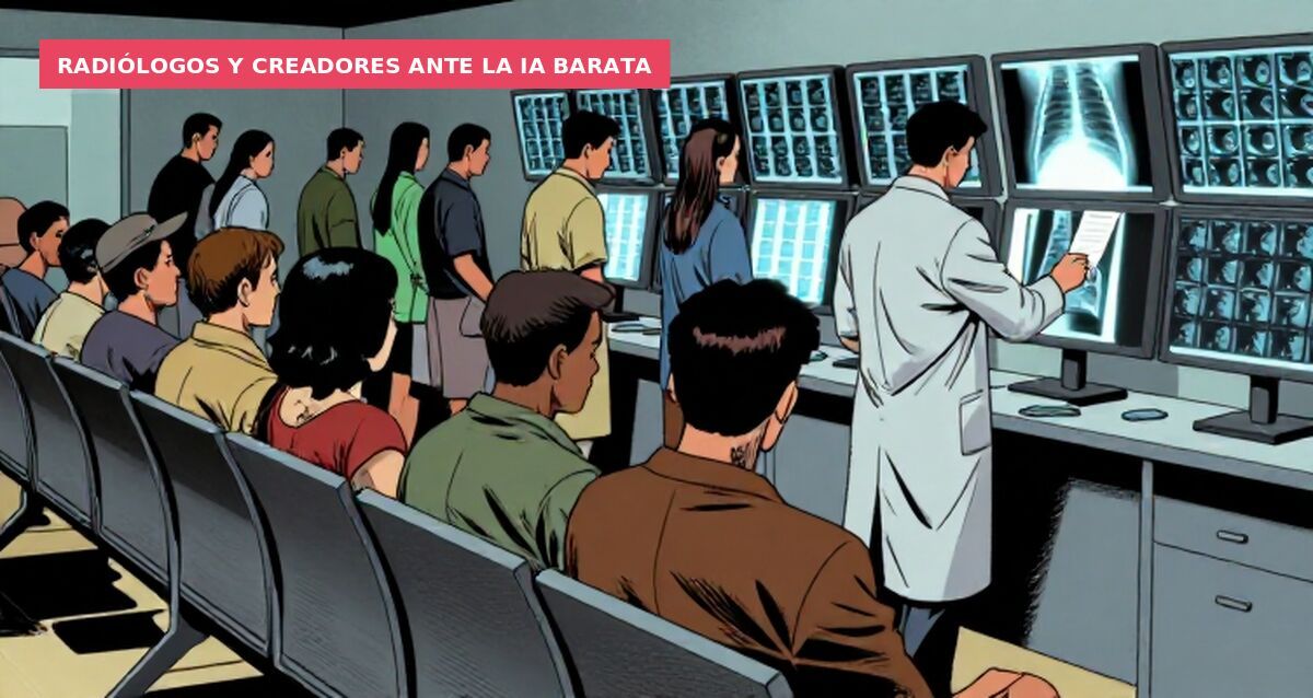 Radiólogos y creadores ante la IA barata