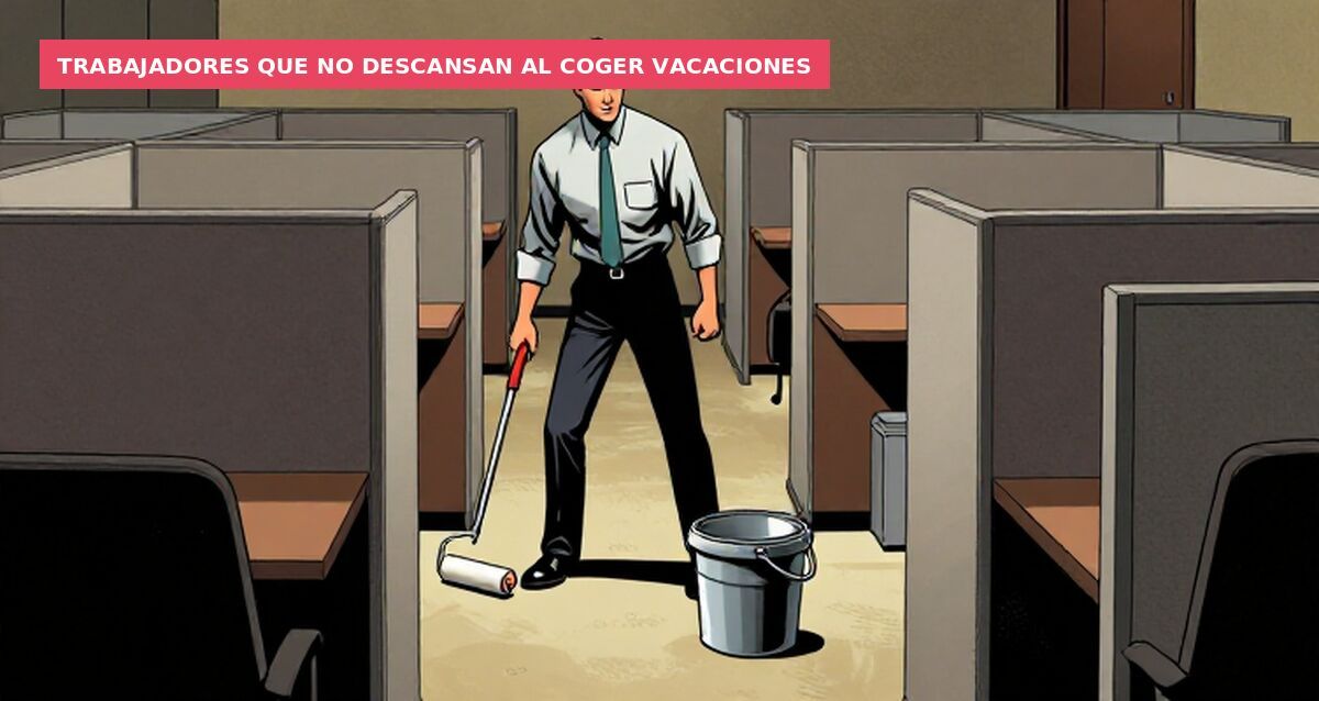 Trabajadores que no descansan al coger vacaciones