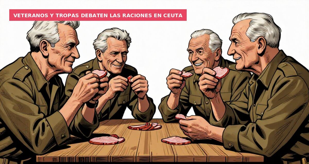 Esto les dieron para comer ayer a los militares desplazados a Ceuta. Valor 2,97€.
