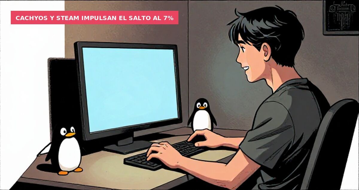 CachyOS y Steam impulsan el salto al 7%