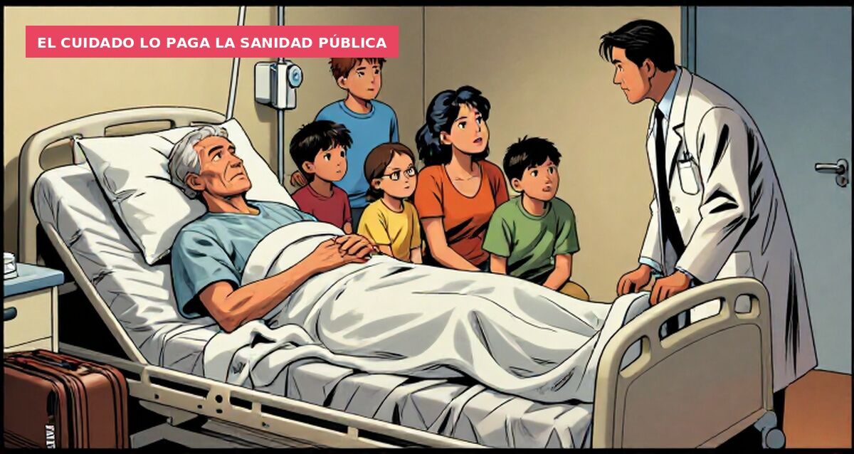 El cuidado lo paga la sanidad pública