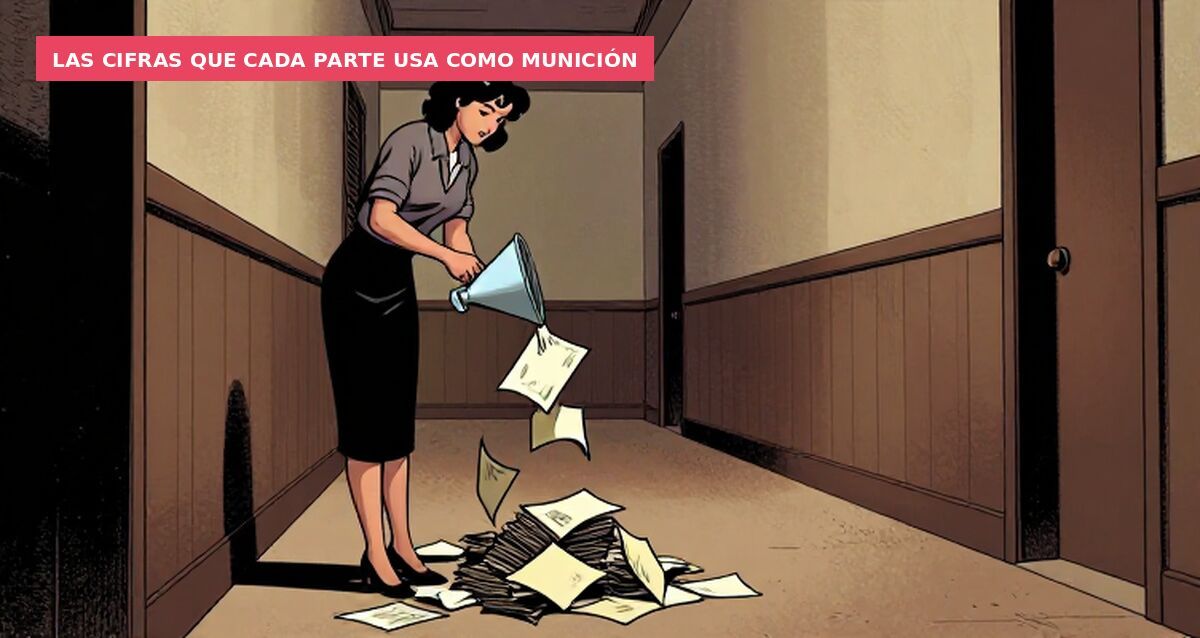 Las cifras que cada parte usa como munición