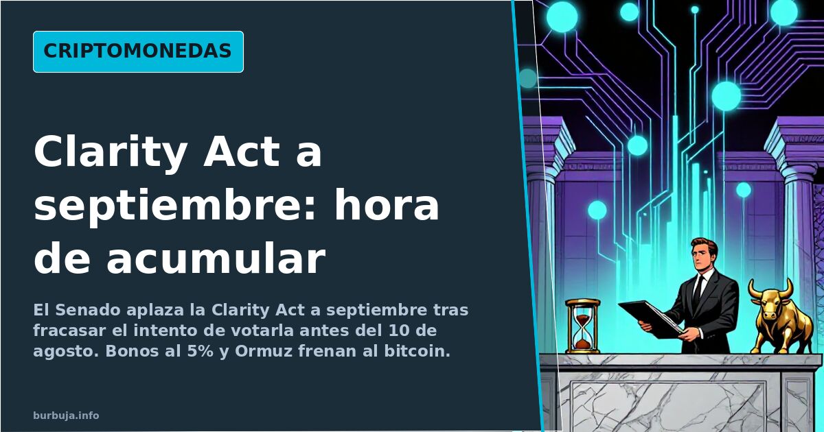 Nodos de red blockchain conectados en cian y violeta sobre fondo oscuro, ilustrando la regulación cripto pendiente de la Clar