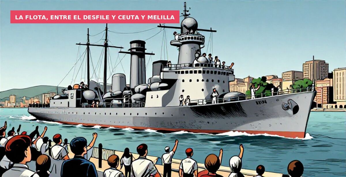 La flota, entre el desfile y Ceuta y Melilla