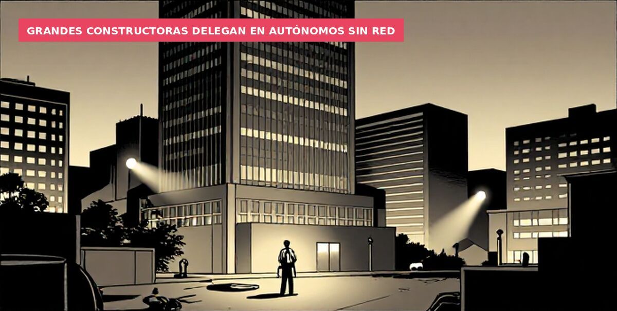 Grandes constructoras delegan en autónomos sin red