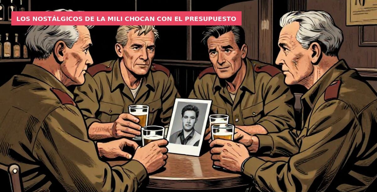 Los nostálgicos de la mili chocan con el presupuesto