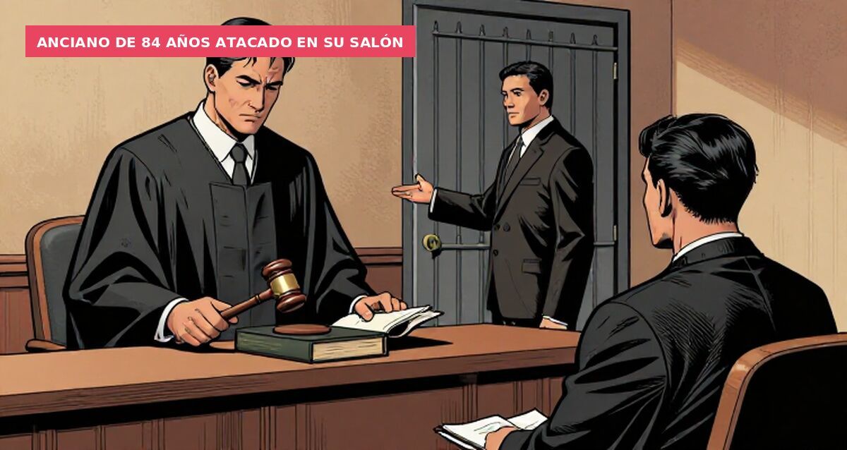 Anciano de 84 años atacado en su salón