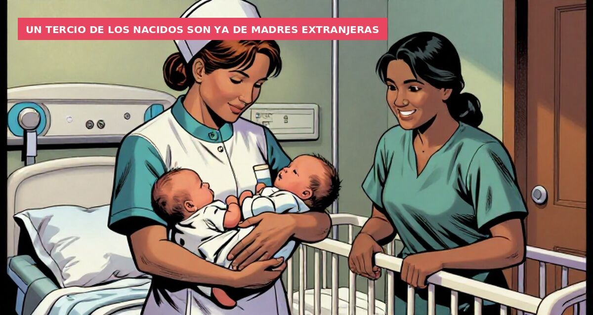 Un tercio de los nacidos son ya de madres extranjeras