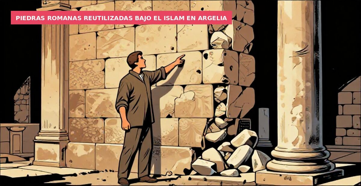 Piedras romanas reutilizadas bajo el islam en Argelia