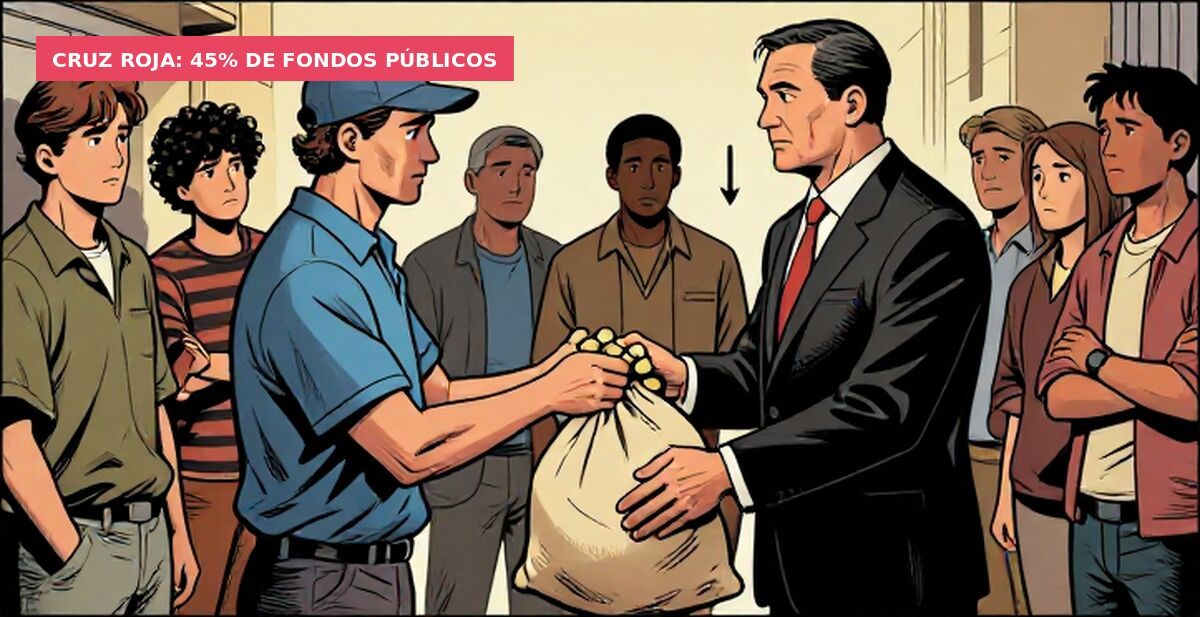 Cruz Roja: 45% de fondos públicos