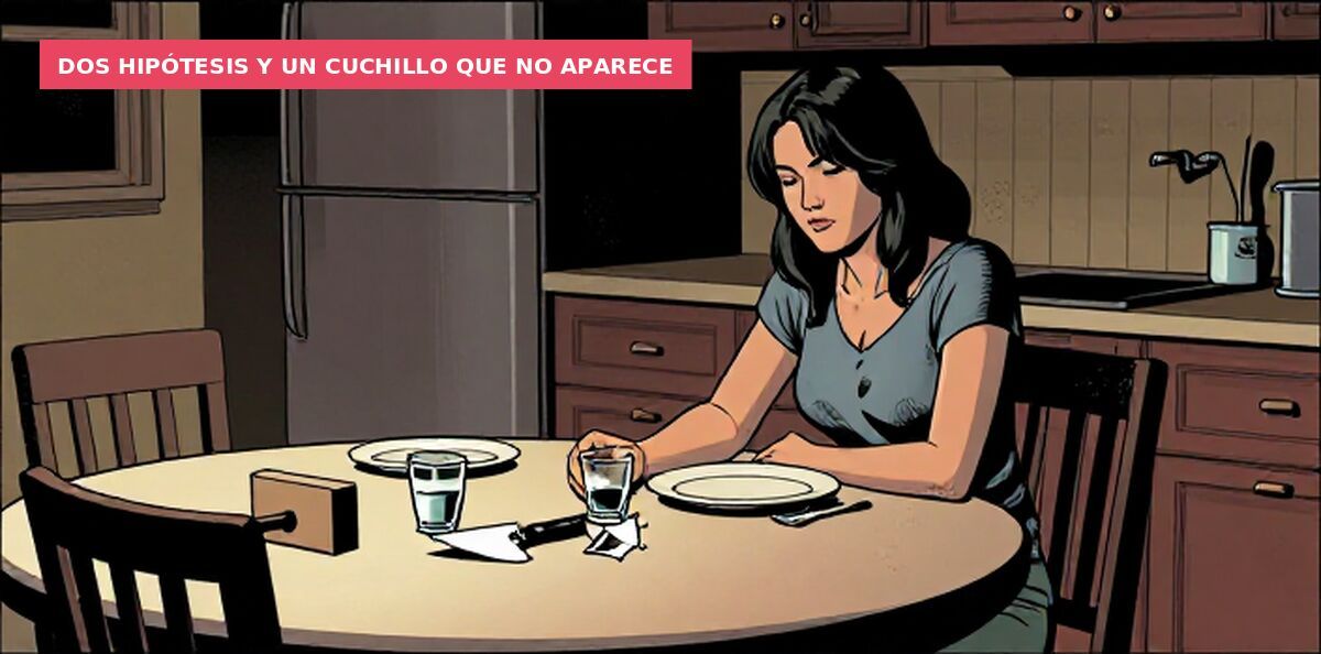 Dos hipótesis y un cuchillo que no aparece