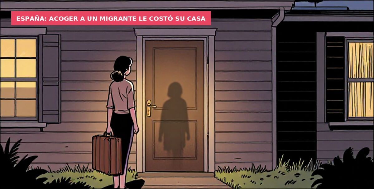España: acoger a un migrante le costó su casa