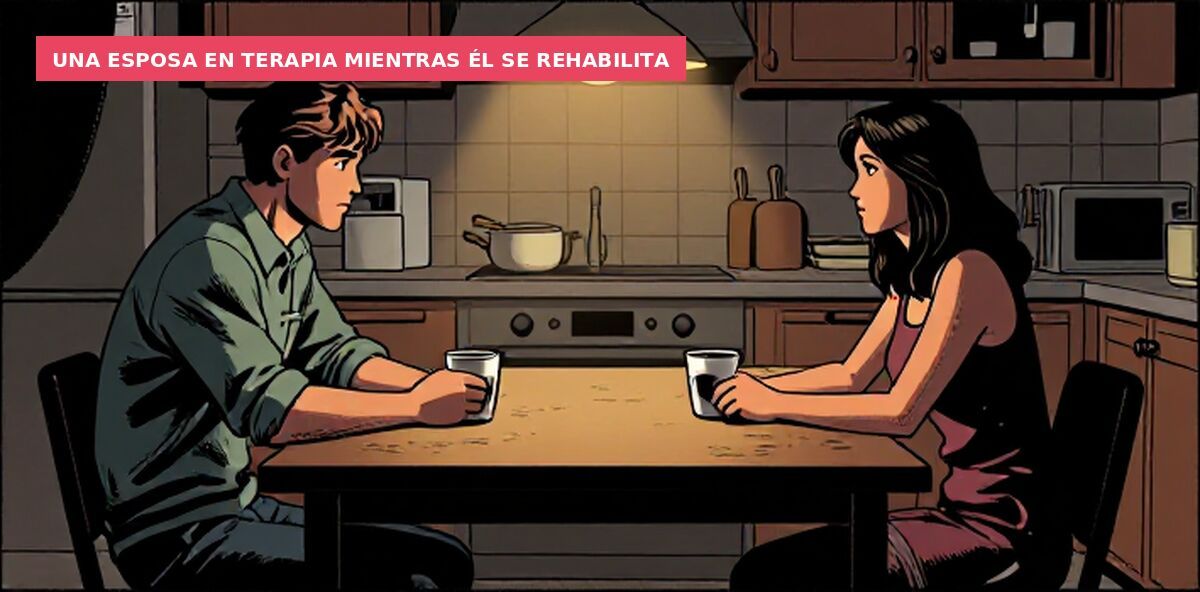 Una esposa en terapia mientras él se rehabilita