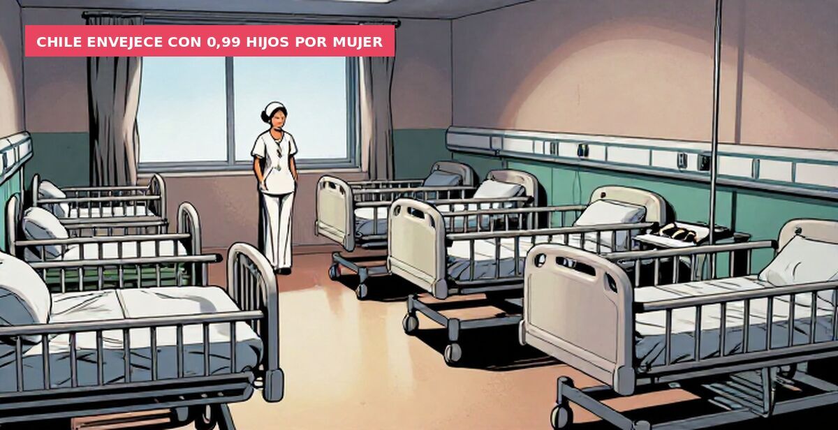 Chile envejece con 0,99 hijos por mujer