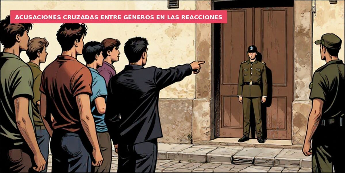 Acusaciones cruzadas entre géneros en las reacciones