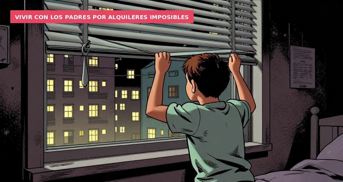 Vivir con los padres por alquileres imposibles
