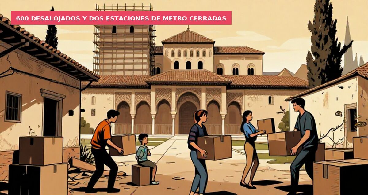 600 desalojados y dos estaciones de metro cerradas
