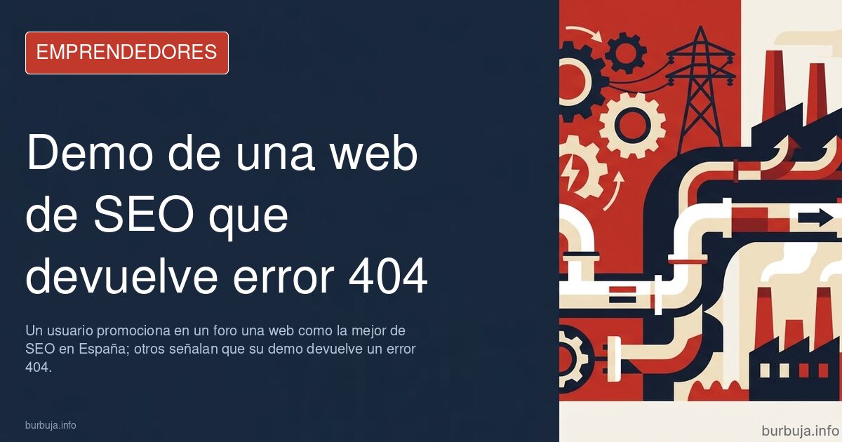 User Promotes SEO Website That Returns 404 Error