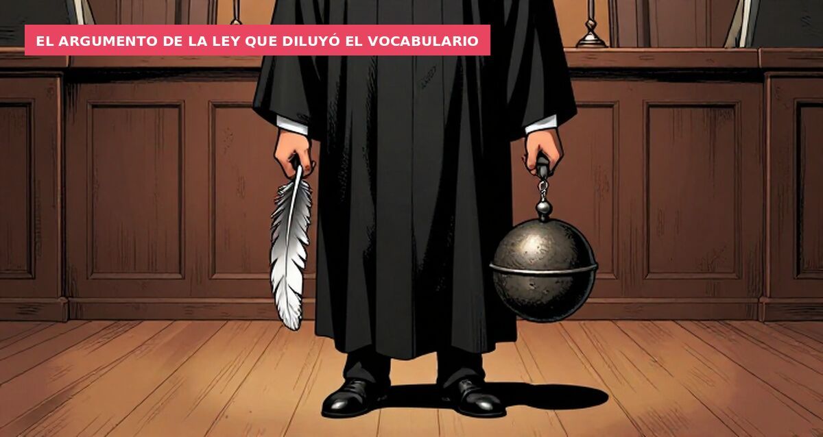 El argumento de la ley que diluyó el vocabulario